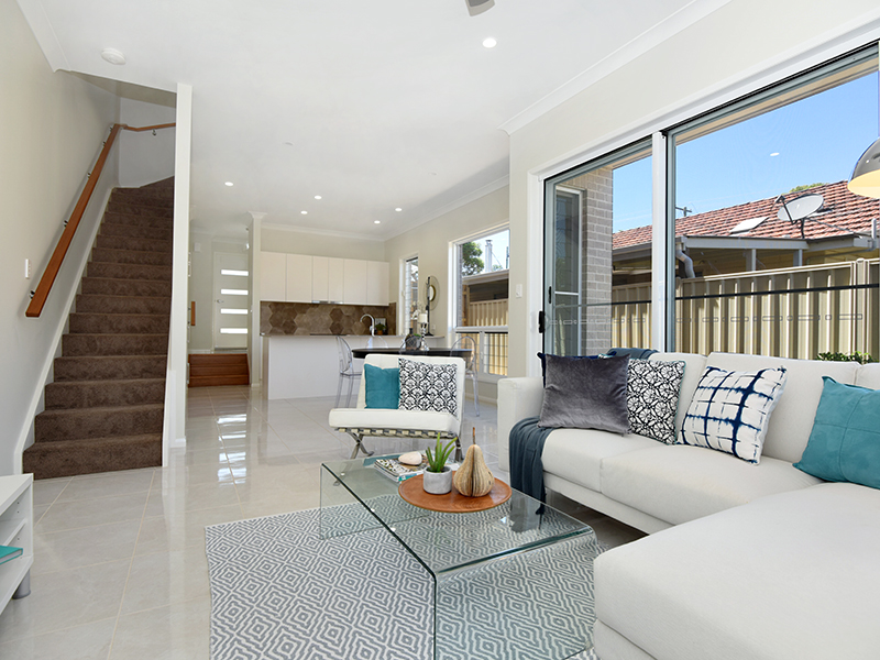 Toowoomba duplex living room